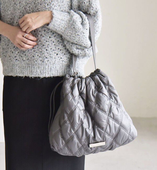 quaranciel「quaranciel: キルティング ワンハンドル ドロスト トート バッグ（A4対応）」|トートバッグ|