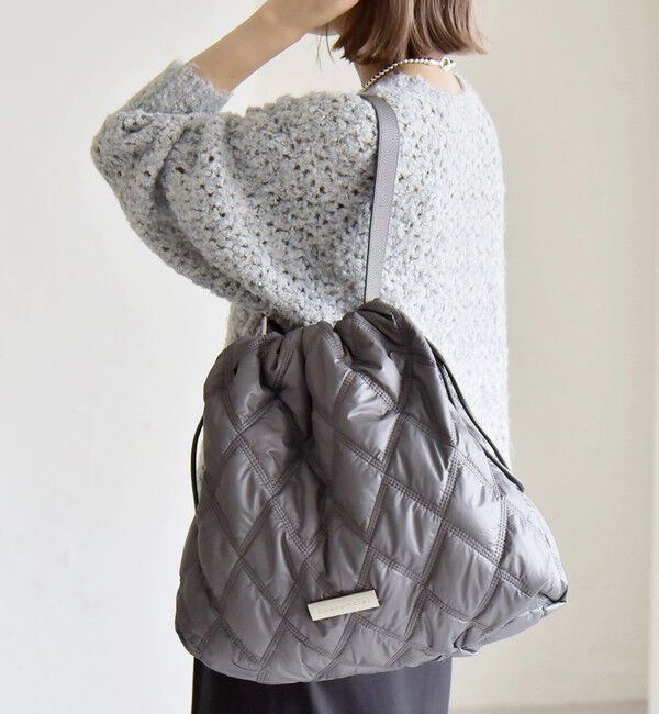 quaranciel「quaranciel: キルティング ワンハンドル ドロスト トート バッグ（A4対応）」|トートバッグ|