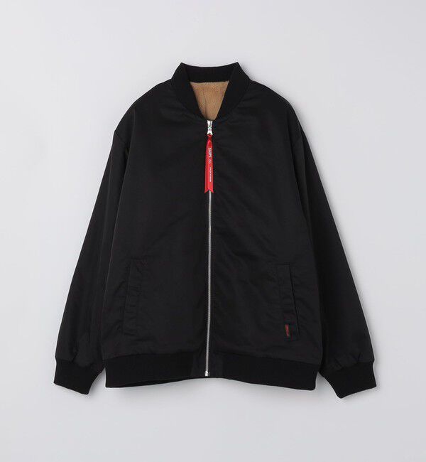 SHIPS Colors 「SHIPS Colors:〈撥水〉ボア ボマー ジャケット」|ブルゾン・スタジャン|