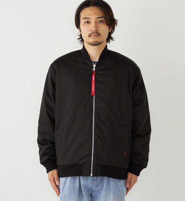 SHIPS Colors 「SHIPS Colors:〈撥水〉ボア ボマー ジャケット」|ブルゾン・スタジャン|