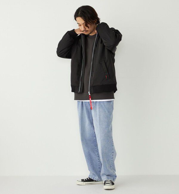 SHIPS Colors 「SHIPS Colors:〈撥水〉ボア ボマー ジャケット」|ブルゾン・スタジャン|