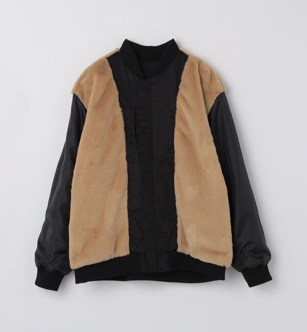 SHIPS Colors 「SHIPS Colors:〈撥水〉ボア ボマー ジャケット」|ブルゾン・スタジャン|