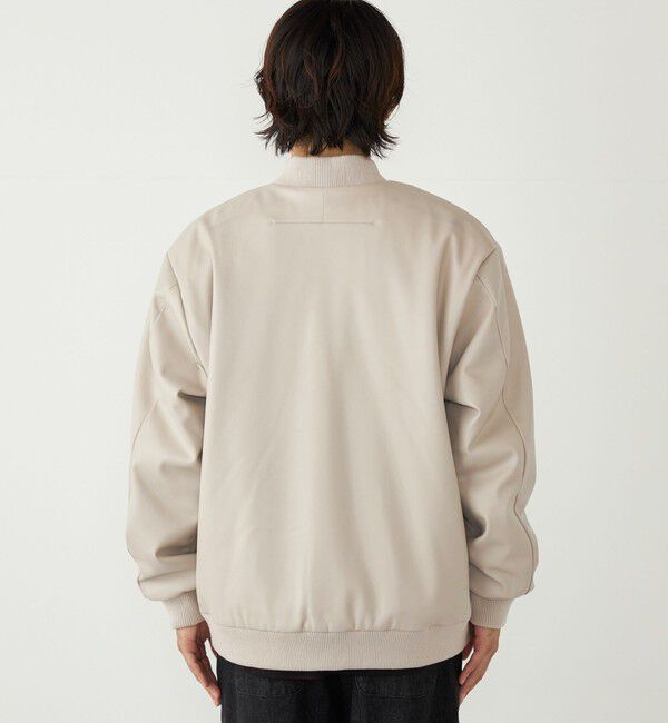 SHIPS Colors 「SHIPS Colors:合成皮革 ボア ボマー ジャケット」|ブルゾン・スタジャン|