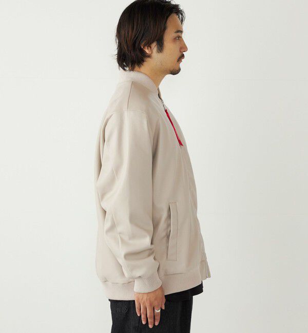SHIPS Colors 「SHIPS Colors:合成皮革 ボア ボマー ジャケット」|ブルゾン・スタジャン|