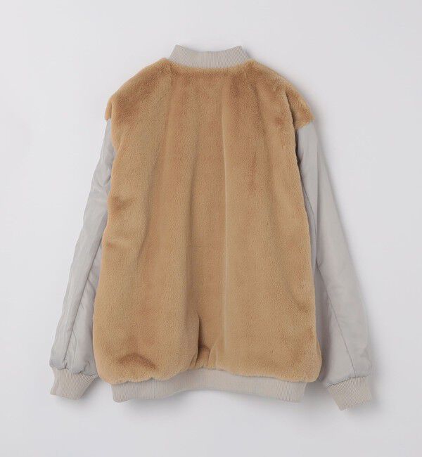 SHIPS Colors 「SHIPS Colors:合成皮革 ボア ボマー ジャケット」|ブルゾン・スタジャン|