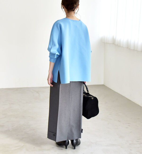 quaranciel「quaranciel:〈手洗い可能〉ボートネック ワイド ニット プルオーバー」|ニット・セーター|