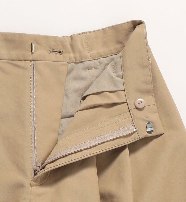 quaranciel「quaranciel:〈洗濯機可能〉タック Aライン ハーフ パンツ」|キュロット|