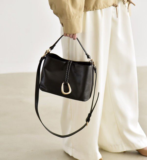 quaranciel「quaranciel: 2way バックル スクエア ショルダー バッグ」|ショルダー・メッセンジャー|