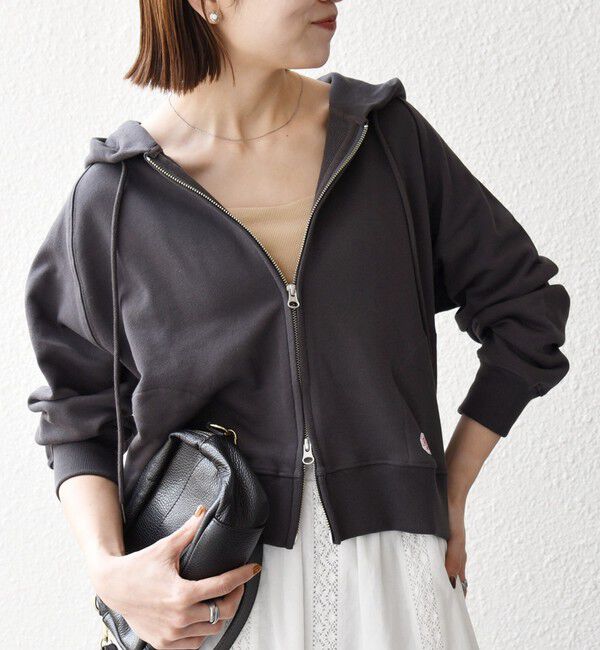 SHIPS any「SHIPS any:〈洗濯機可能〉USAコットン 裏毛 ジップ コンパクト パーカー」|パーカー|