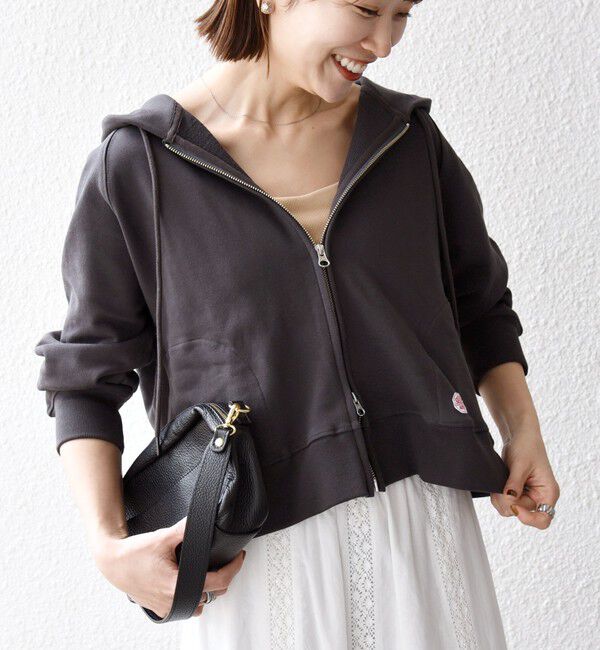 SHIPS any「SHIPS any:〈洗濯機可能〉USAコットン 裏毛 ジップ コンパクト パーカー」|パーカー|