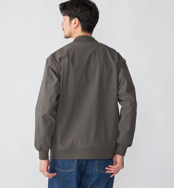 SHIPS「SHIPS:〈撥水/UVカット〉MA-1 リブ ブルゾン」|ブルゾン・スタジャン|