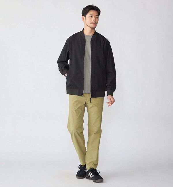 SHIPS「SHIPS:〈撥水/UVカット〉MA-1 リブ ブルゾン」|ブルゾン・スタジャン|