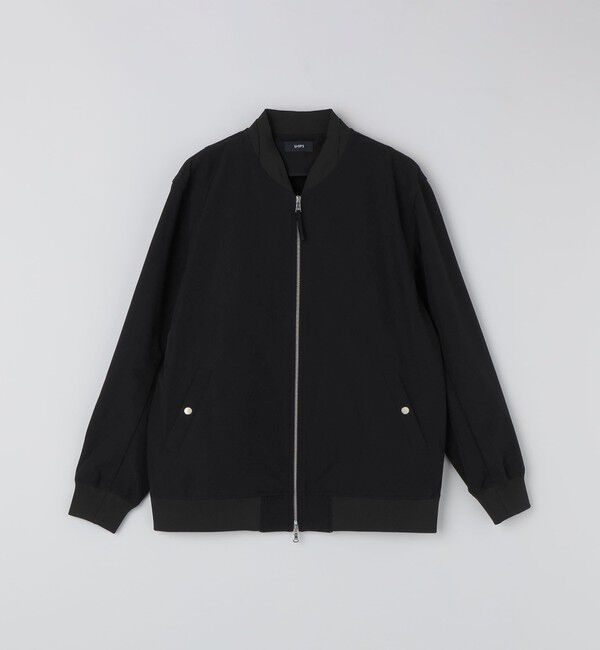 SHIPS「SHIPS:〈撥水/UVカット〉MA-1 リブ ブルゾン」|ブルゾン・スタジャン|