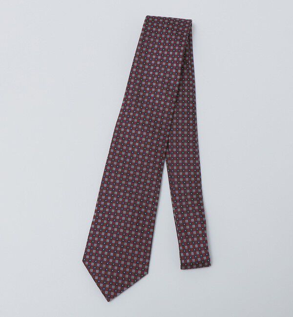 SHIPS Colors 「SHIPS Colors:シルク 小紋柄 ネクタイ1」|ネクタイ・蝶ネクタイ|レッド系