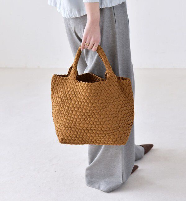 quaranciel「quaranciel: ポーチ付き メッシュ 編み込み トート バッグ」|トートバッグ|