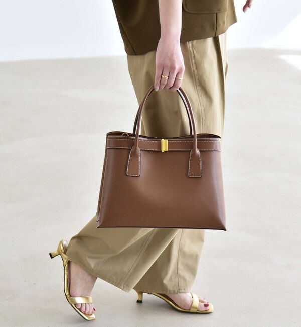 quaranciel「quaranciel: バックル 2way トート バッグ（A4対応）」|トートバッグ|