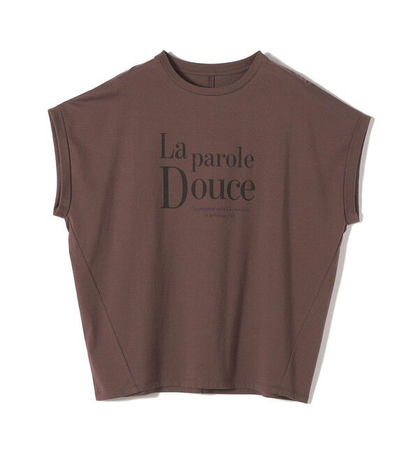 SHIPS for women「《一部追加予約》メルティ コットン プリント ロゴ ショート スリーブ Tシャツ」|Tシャツ・カットソー|