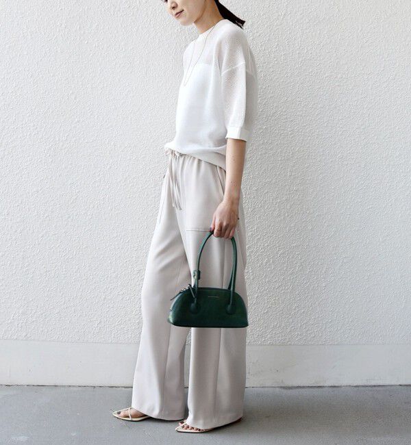 SHIPS for women「〈手洗い可能〉梳毛調ポケット デザイン ストレッチ ドロスト パンツ」|その他|