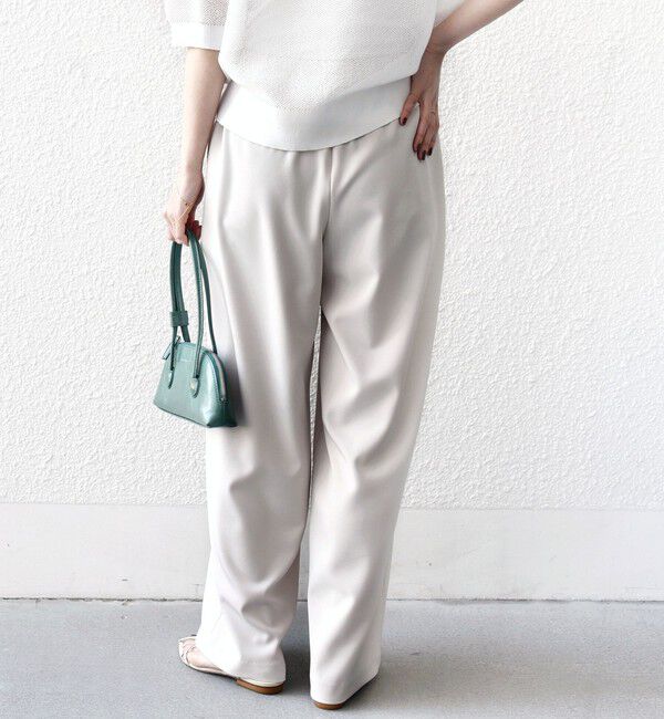 SHIPS for women「〈手洗い可能〉梳毛調ポケット デザイン ストレッチ ドロスト パンツ」|その他|