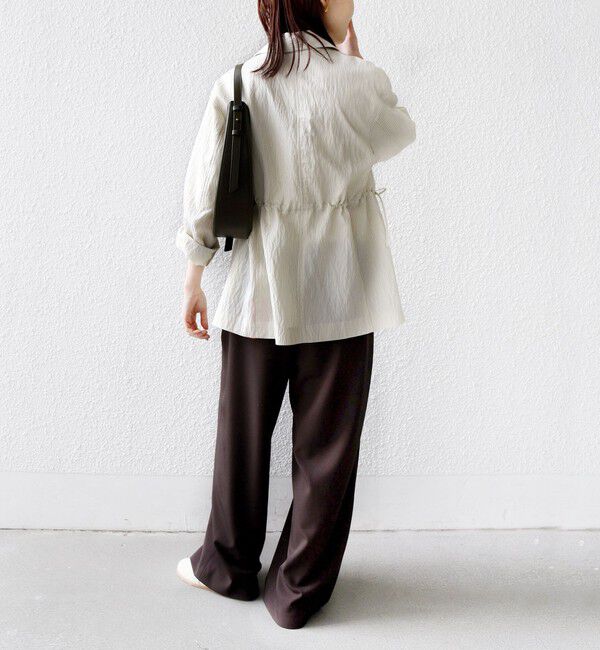 SHIPS for women「〈手洗い可能〉梳毛調ポケット デザイン ストレッチ ドロスト パンツ」|その他|