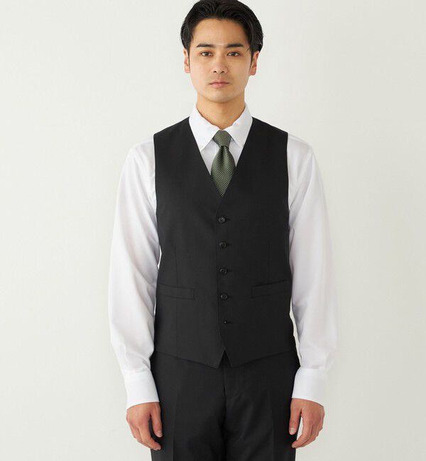 SHIPS Colors 「SHIPS Colors:〈洗濯機可能〉T/W スーツ ベスト(セットアップ対応可能)」|ベスト・ジレ|