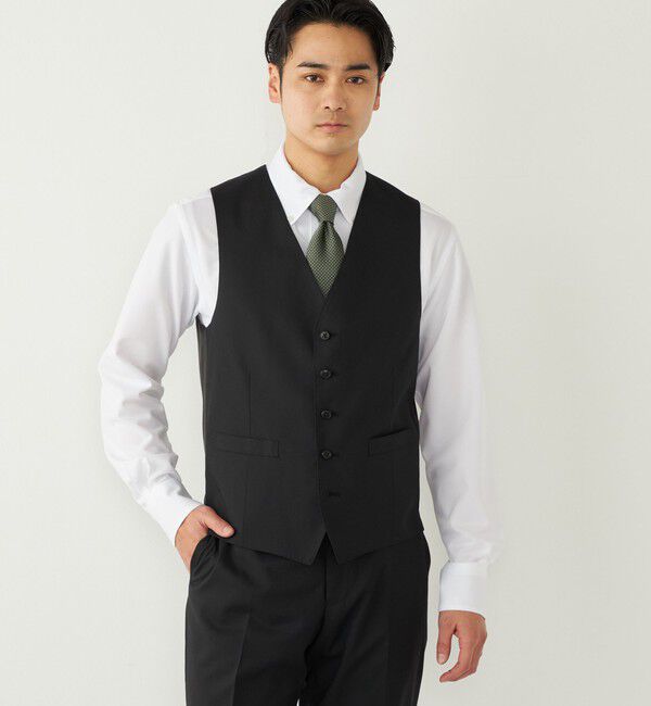 SHIPS Colors 「SHIPS Colors:〈洗濯機可能〉T/W スーツ ベスト(セットアップ対応可能)」|ベスト・ジレ|