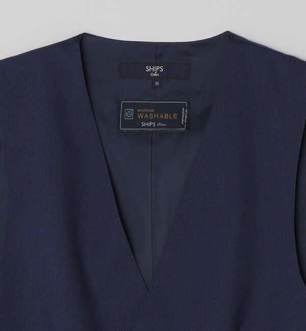 SHIPS Colors 「SHIPS Colors:〈洗濯機可能〉T/W スーツ ベスト(セットアップ対応可能)」|ベスト・ジレ|