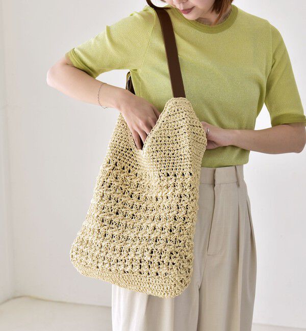 quaranciel「quaranciel: バックル ショルダー ペーパー トート バッグ（A4対応）」|トートバッグ|