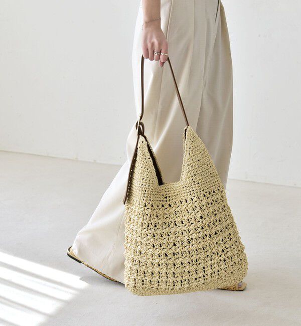 quaranciel「quaranciel: バックル ショルダー ペーパー トート バッグ（A4対応）」|トートバッグ|