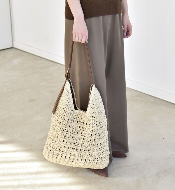 quaranciel「quaranciel: バックル ショルダー ペーパー トート バッグ（A4対応）」|トートバッグ|