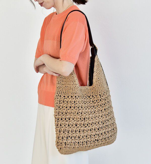 quaranciel「quaranciel: バックル ショルダー ペーパー トート バッグ（A4対応）」|トートバッグ|