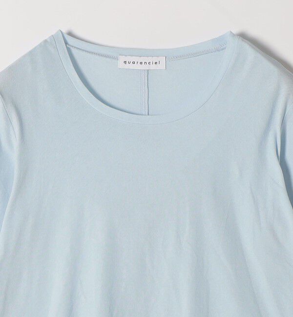 quaranciel「quaranciel:〈接触冷感/手洗い可能〉シアー コットン クルーネック ロンTEE」|Tシャツ・カットソー|