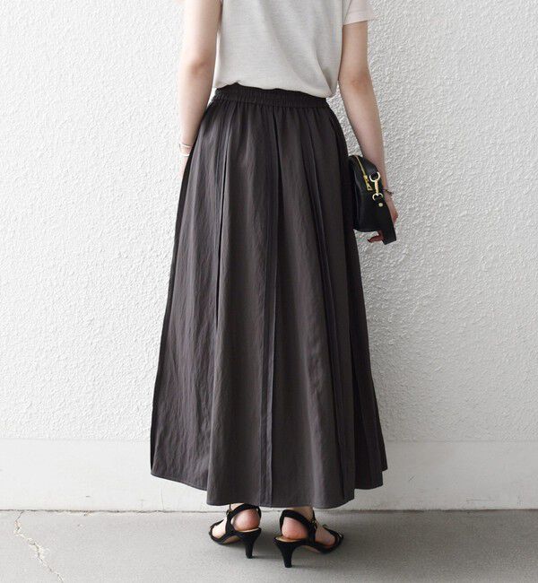 SHIPS any「SHIPS any:〈洗濯機可能〉ツイル アウト シーム イージー ギャザー スカート」|スカート|