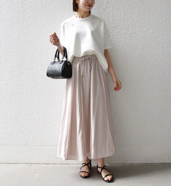 SHIPS any「SHIPS any:〈洗濯機可能〉ツイル アウト シーム イージー ギャザー スカート」|スカート|