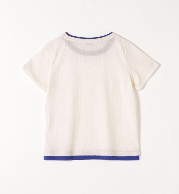 SHIPS any「SHIPS any:〈手洗い可能〉レイヤード シアー ワッフル TEE」|Tシャツ・カットソー|