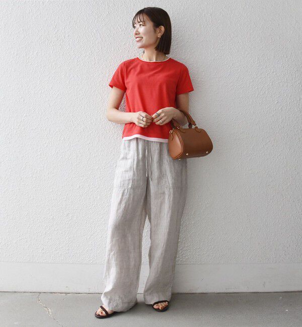 SHIPS any「SHIPS any:〈手洗い可能〉レイヤード シアー ワッフル TEE」|Tシャツ・カットソー|