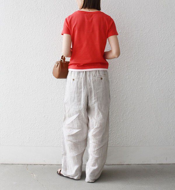 SHIPS any「SHIPS any:〈手洗い可能〉レイヤード シアー ワッフル TEE」|Tシャツ・カットソー|