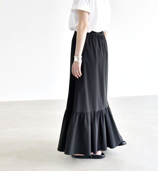 quaranciel「《予約》quaranciel:〈接触冷感/UVカット/撥水〉マルチファンクション ティアードスカート」|スカート|