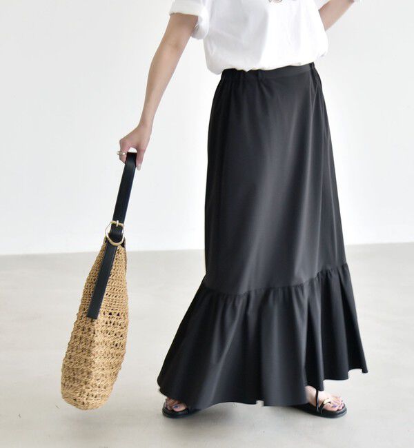 quaranciel「《予約》quaranciel:〈接触冷感/UVカット/撥水〉マルチファンクション ティアードスカート」|スカート|