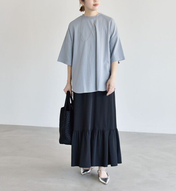 quaranciel「《予約》quaranciel:〈接触冷感/UVカット/撥水〉マルチファンクション ティアードスカート」|スカート|