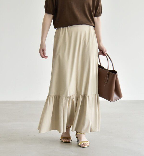 quaranciel「《予約》quaranciel:〈接触冷感/UVカット/撥水〉マルチファンクション ティアードスカート」|スカート|
