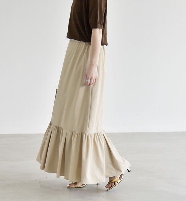 quaranciel「《予約》quaranciel:〈接触冷感/UVカット/撥水〉マルチファンクション ティアードスカート」|スカート|