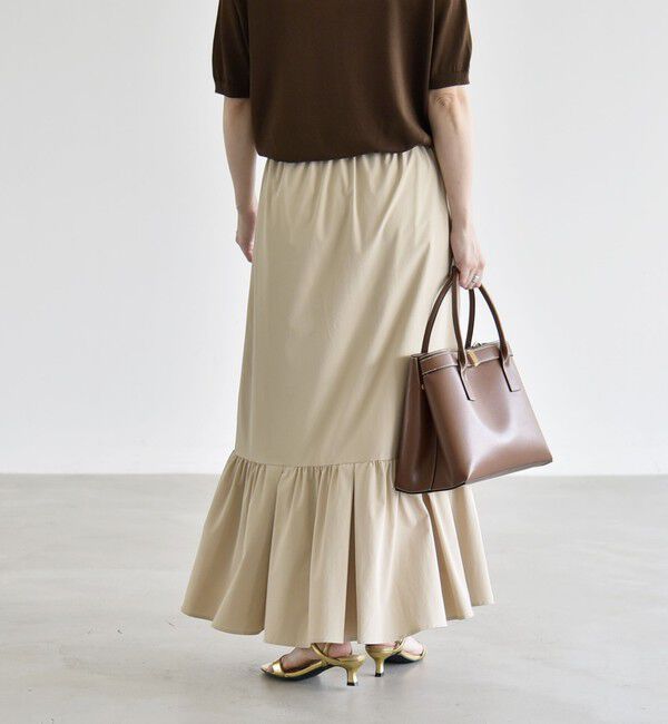 quaranciel「《予約》quaranciel:〈接触冷感/UVカット/撥水〉マルチファンクション ティアードスカート」|スカート|