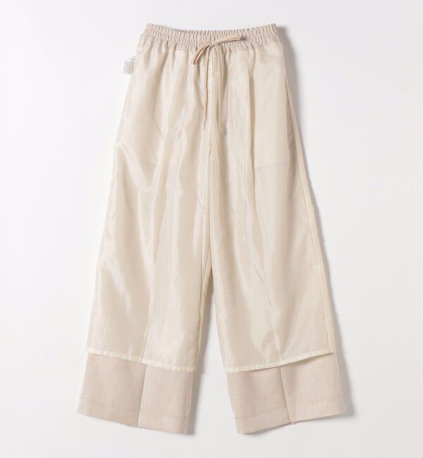 quaranciel「《予約》quaranciel:〈洗濯機可能〉スキッパー ワンピース＆イージー ワイドパンツ セットアップ」|ワンピース|