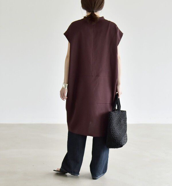 quaranciel「《予約》quaranciel:〈洗濯機可能〉スキッパー ワンピース＆イージー ワイドパンツ セットアップ」|ワンピース|