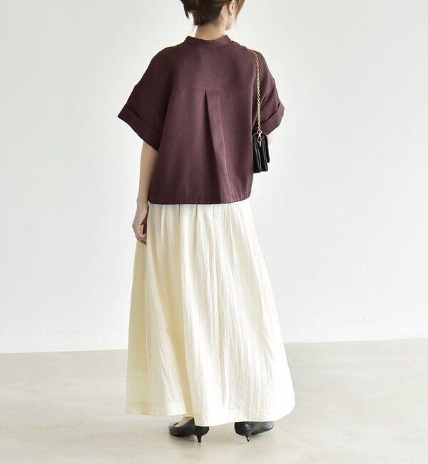 quaranciel「《予約》quaranciel:〈洗濯機可能〉ポケットドロスト シャツ＆イージー ワイドパンツ セットアップ」|ワンピース|