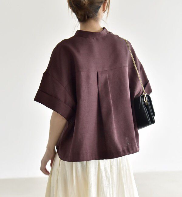 quaranciel「《予約》quaranciel:〈洗濯機可能〉ポケットドロスト シャツ＆イージー ワイドパンツ セットアップ」|ワンピース|