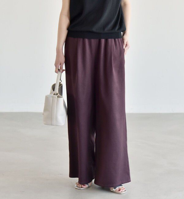 quaranciel「《予約》quaranciel:〈洗濯機可能〉ポケットドロスト シャツ＆イージー ワイドパンツ セットアップ」|ワンピース|