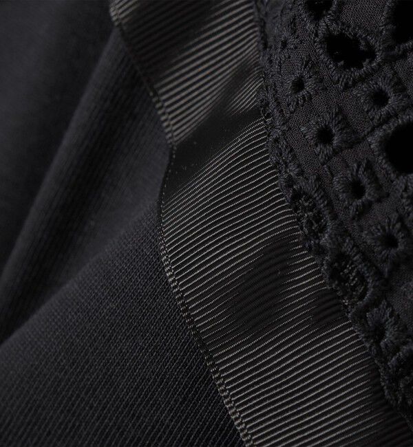 SHIPS for women「《予約》【WEB限定】〈手洗い可能〉レース コンビ ショート スリーブ カットソー」|Tシャツ・カットソー|