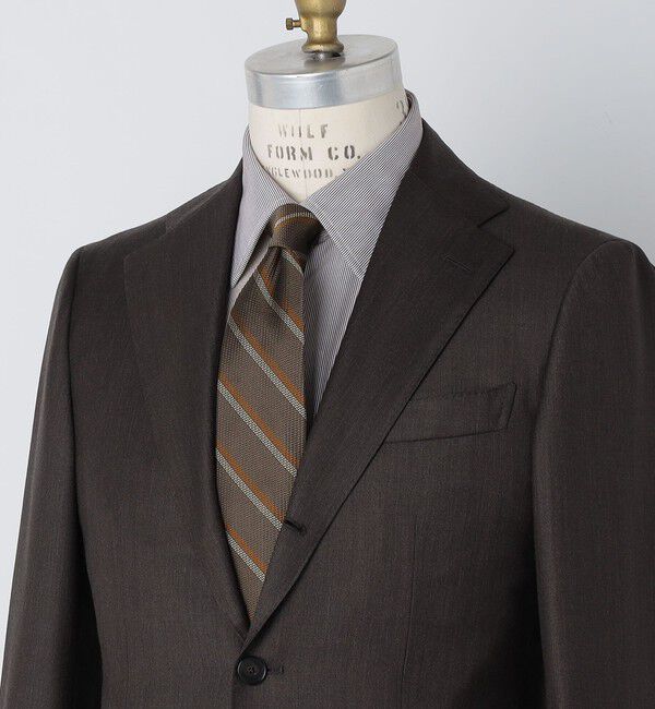 SHIPS「SHIPS: シルク ラージ バスケット リバース レジメンタル ネクタイ」|ネクタイ・蝶ネクタイ|